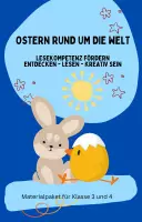 Vorschau - Stundenentwürfe - Materialpaket Ostern - Lesetexte und Aufgaben / Klasse 3+4 - Deckblatt