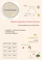Vorschau - Arbeitsblätter - Materialpaket Osterferien (Für den perfekten Schulstart) - Deckblatt