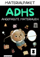 Vorschau - Arbeitsblätter - ADHS Lesetraining Komplettpaket – 12 Themenhefte mit Kurzgeschichten und Leseübungen für Kinder mit ADHS - Deckblatt