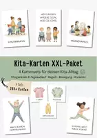 Vorschau - Poster - Kita Bildkarten XXL-Paket: Morgenkreiskarten | Tagesablaufkarten | Regelkarten | Bewegungskarten | Anzieh-Karten - Deckblatt