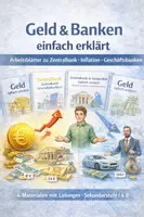 Vorschau - Arbeitsblätter - Wirtschaft verstehen: Geld, Banken & Inflation – 4 Arbeitsblätter mit Lösungen (Sek I & II) - Deckblatt