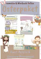 Vorschau - Arbeitsblätter - Ostern - Materialpaket: malen und basteln - Deckblatt