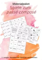 Vorschau - Spiele - Materialpaket: Spiele zum passé composé - Deckblatt