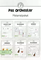 Vorschau - Arbeitsblätter - Das Orchester - Materialpaket Klasse 3-5 - Deckblatt