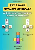 anteprima - Esercizi - SET 3 DADI RITMICI MUSICALI – Attività pronte per la classe - Pagina di copertina