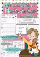 Vorschau - Arbeitsblätter - Materialpaket Merkwörter - Deckblatt
