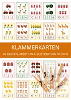 Vorschau - Stationenlernen - Klammerkarten Addition & Subtraktion im ZR 10 (40 Karten) - Materialpaket - Deckblatt