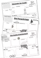 Vorschau - Arbeitsblätter - Zeitleisten zum Antiken Griechenland Materialpaket - Deckblatt