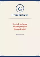 Vorschau - Unterrichtsreihen - Deutsch in Action - Frühling im Deutschunterricht – Komplettpaket Lesen, Schreiben, Grammatik & Sprachhandeln | 5. Schulstufe - Deckblatt