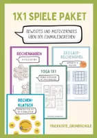 Vorschau - Stationenlernen - 1x1 Spielepaket – Bewegtes und motivierendes Üben der Einmaleinsreihen - Deckblatt