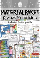 Vorschau - Arbeitsblätter - MATERIALPAKET Kleines Einmaleins | 1x1 | inklusive Rechenpuzzles | Grundschule - Deckblatt