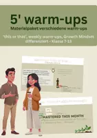 Vorschau - Arbeitsblätter - Materialpaket: Englisch - verschiedene warm-ups - differenziert (Sek I + II) - Deckblatt
