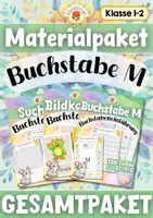 Vorschau - Arbeitsblätter - Materialpaket: Buchstabeneinführung - Buchstabe M (Klasse 1-2, DaZ) - Deckblatt