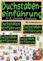 Vorschau - Arbeitsblätter - Deutsch Klasse 1 Buchstabeneinführung Komplettpaket - Deckblatt