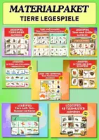 Vorschau - Arbeitsblätter - Materialpaket: Tiere entdecken & verstehen – 8 Lernspiele zu Lebensräumen, Tierklassen und Tierkindern für Kita & Grundschule - Deckblatt