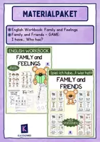Vorschau - Unterrichtsreihen - Materialpaket: Family and Feelings (Übungsheft und Spiel - Ich habe... Wer hat?) - Deckblatt