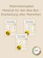 Vorschau - Bildkarten - Materialpaket Malreihen - Arbeit mit dem Bee-Bot - Deckblatt