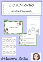 anteprima - Esercizi - L' orologio- Raccolta di materiali - Pagina di copertina