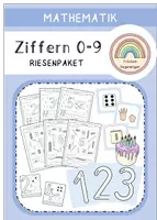 Vorschau - Arbeitsblätter - Ziffern und Mengen - Arbeitsblätter und Bildkarten - Riesenpaket (1. Klasse und Vorschule) - Deckblatt