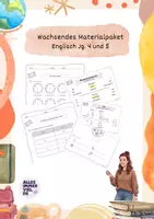 Vorschau - Arbeitsblätter - Wachsendes Materialpaket - Englisch Jg. 4/5 - Deckblatt