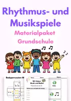 Vorschau - Stundenentwürfe - Materialpaket: Rhythmus- und Musikspiele für Grundschule - Deckblatt