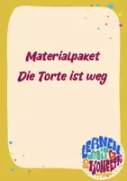 Vorschau - Stationenlernen - Materialpaket "Die Torte ist weg" - Deckblatt