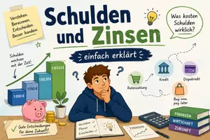 Vorschau - Unterrichtsreihen - Schulden & Zinsen verstehen | Escape Room + Arbeitsmaterial | Finanzielle Bildung | Mathe & Wirtschaft - Deckblatt