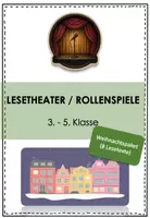 Vorschau - Arbeitsblätter - Paket mit 8 Weihnachts-Lesetheatern – Spannende Rollenspiele für Klasse 3–4 (DaZ-geeignet) - Deckblatt