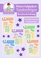Vorschau - Arbeitsblätter - Wachsendes Materialpaket: Tandembögen Rechtschreibung - Deckblatt