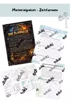 Vorschau - Arbeitsblätter - Materialpaket - Zeitformen - Deckblatt