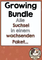 Vorschau - Arbeitsblätter - Growing Bundle Suchsel - Deckblatt