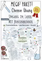 Vorschau - Stundenentwürfe - Sicherheitsbelehrung + Laborführerschein + Gasbrenner | Chemie 8 | sofort einsetzbare Unterrichtsreihe - Deckblatt