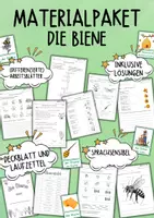 Vorschau - Unterrichtsreihen - Die Biene - MATERIALPAKET (Sachunterricht) - Deckblatt