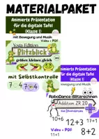 Vorschau - Präsentationen/Tafelbilder - Materialpaket größer, kleiner, gleich und Blitzblick ZR 20 - Deckblatt