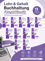 Vorschau - Präsentationen/Tafelbilder - Materialpaket Lohn und Gehalt Buchhaltung - Deckblatt