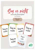 Vorschau - Stationenlernen - Sag es nicht - wachsendes Materialpaket - Deckblatt
