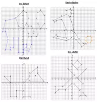 Vorschau - Arbeitsblätter - erweitertes Koordinatensystem (differenziert) - Deckblatt