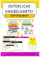 Vorschau - Aufgabenkarten - Materialpaket: Rätsel Ostern - Deckblatt