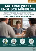 Vorschau - Arbeitsblätter - Gesamte Prüfungsvorbereitung für die mündliche Englischprüfung - QA - Deckblatt