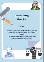 Vorschau - Arbeitsblätter - Materialpaket: Die Aufklärung. Arbeitsblätter + Klausur - Deckblatt