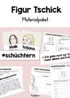 Vorschau - Arbeitsblätter - Materialpaket - Tschick Figuren - Deckblatt