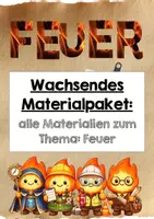 Vorschau - Experimente - Wachsendes Materialpaket: Wir erforschen das Feuer! - Deckblatt