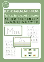 Vorschau - Arbeitsblätter - Materialpaket: Buchstabeneinführung (Tafelbilder und Arbeitsblätter) - Deckblatt