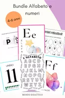 anteprima - Flashcard - MEGA BUNDLE Lettere e Numeri: Flashcard + Schede di Scrittura - Pagina di copertina
