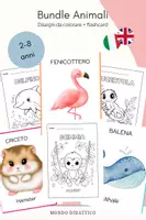 anteprima - Flashcard - Kit bundle impara gli animali ITA-ENG - Pagina di copertina