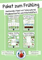 Vorschau - Stundenentwürfe - Unterrichtsreihe - Frühling (differenzierte Arbeitsblätter und Stundenentwürfe) - Deckblatt