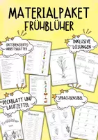 Vorschau - Unterrichtsreihen - Frühblüher MATERIALPAKET - Sachunterricht - Deckblatt