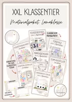 Vorschau - Mal- und Bastelvorlagen - XXL Klassentier Materialpaket Lamaklasse - Deckblatt