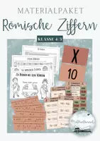 Vorschau - Arbeitsblätter - Materialpaket Römische Ziffern - Deckblatt
