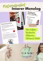 Vorschau - Arbeitsblätter - Materialpaket Der innere Monolog - kreative Zugänge, differenziert, Merkheft - Deckblatt